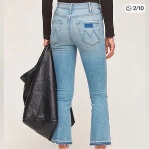 MOTHER Faded Blue Ankle Jeans (on my feet)